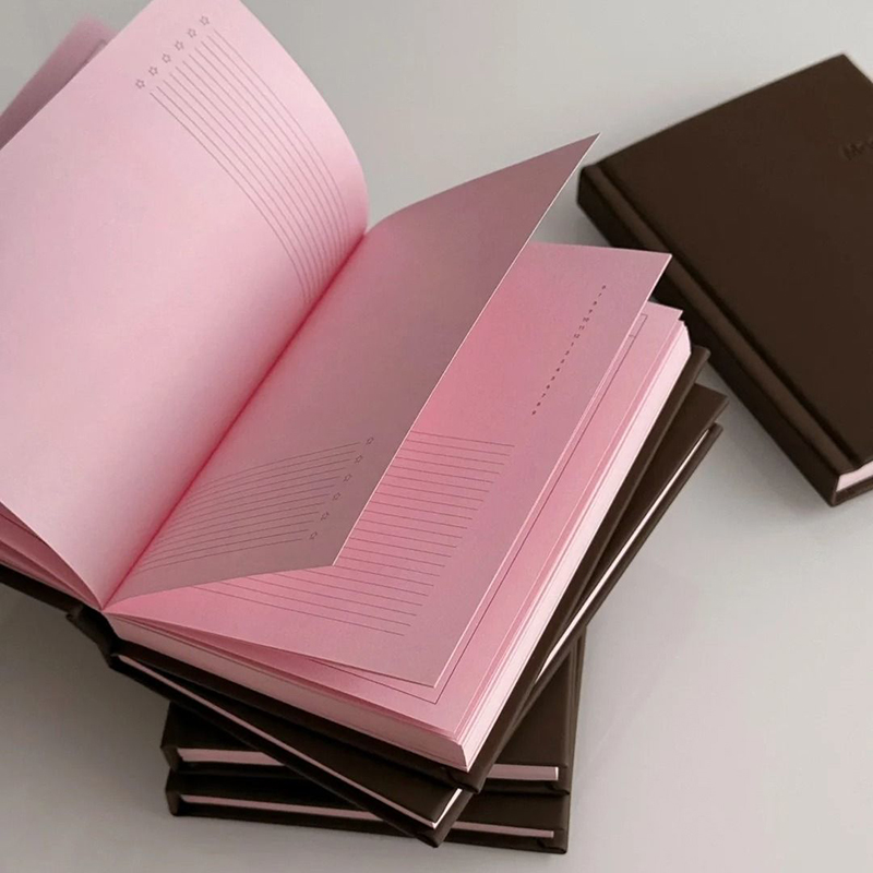 Travel Notebook Journal - New Strawberry Chocolate Pink Notebook Cute