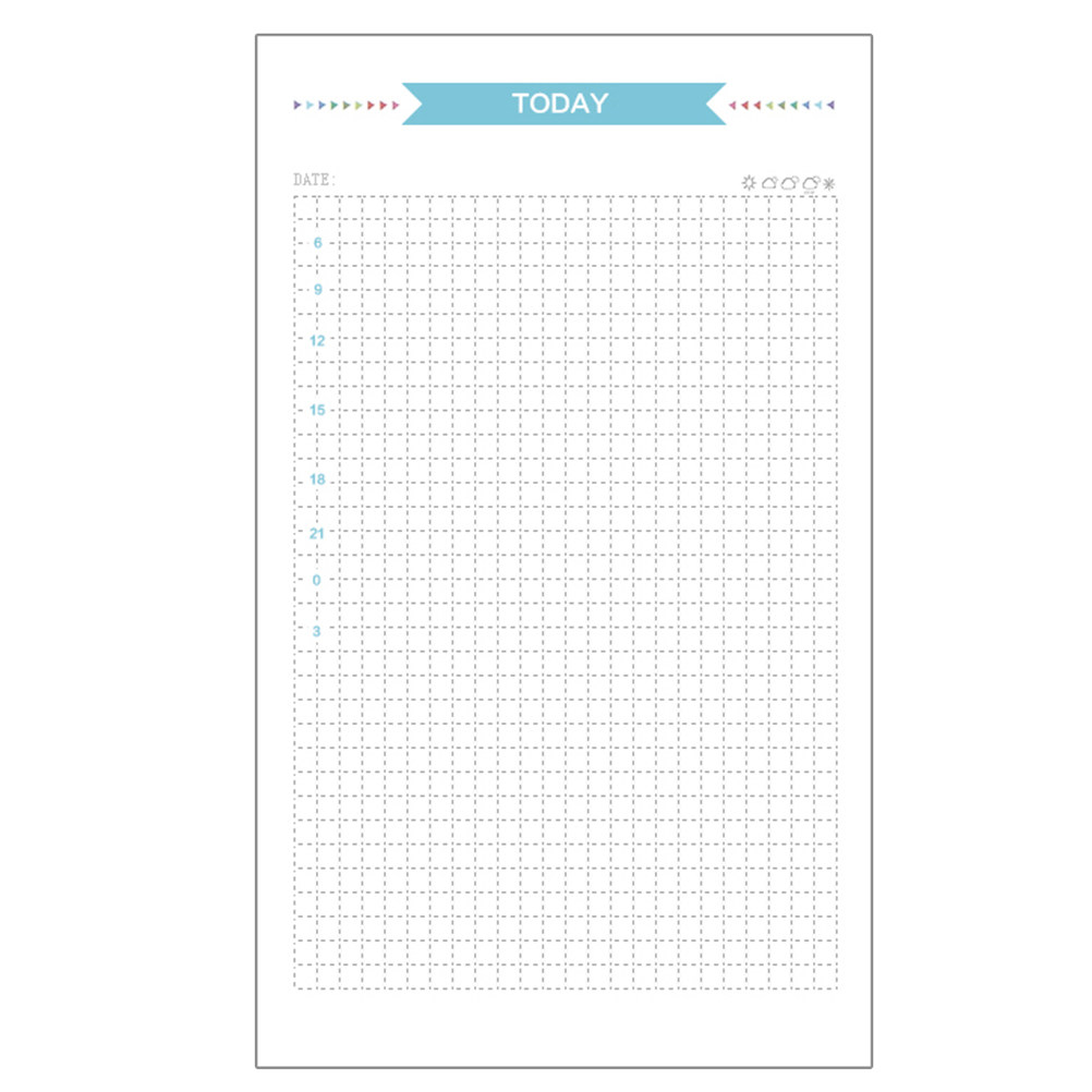 Travel Notebook Journal - 40 Sheets A6 6-Hole Binder Refill