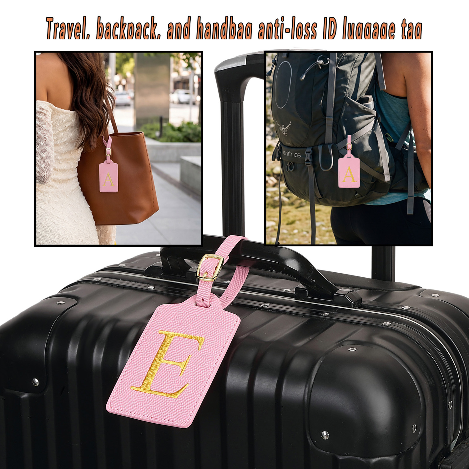 Luggage Tag Leather - MIYIN 26 letters Luggage Tags for