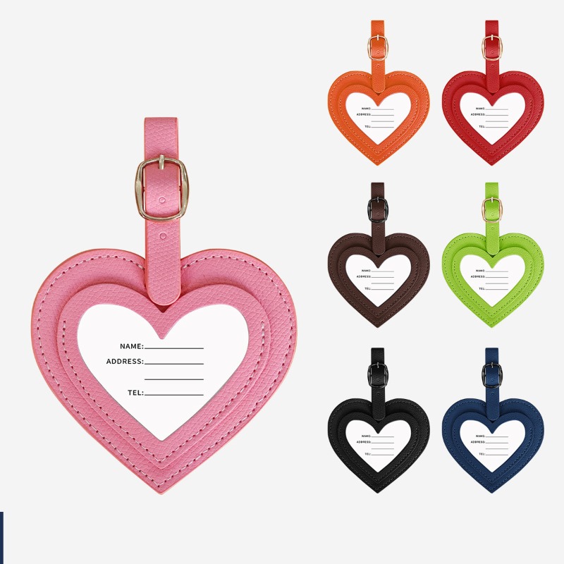 Luggage Tag Leather - Pu Leather Simple Luggage Tag for