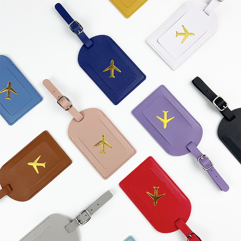 Luggage Tag Leather - Colorful Pu Leather Women Men Luggage