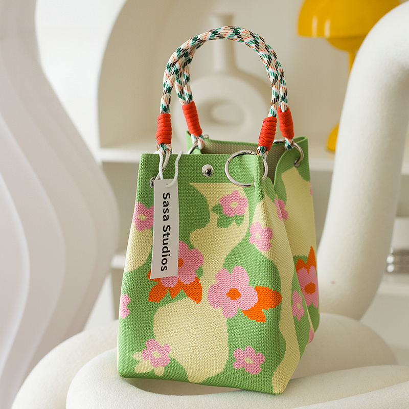 Women's Knitted Handbag Tote B - Travel Accessories Tech ulasan dan harga