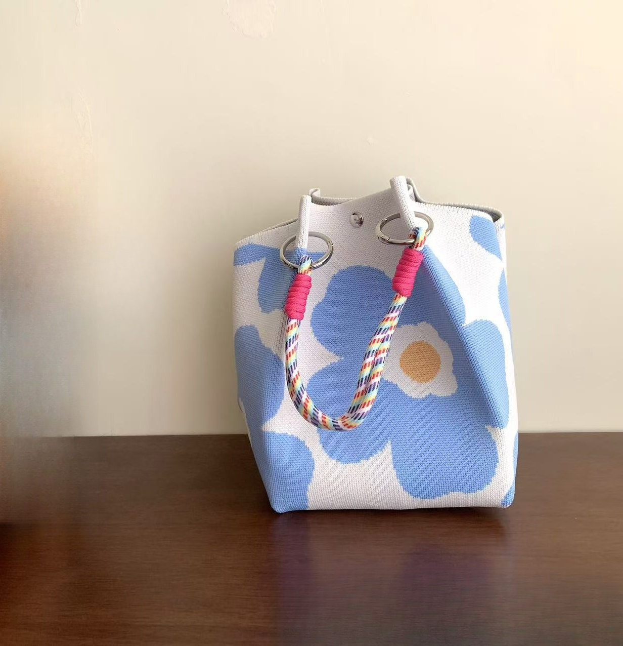 Women's Knitted Handbag Tote B - Travel Accessories Tech ulasan dan harga