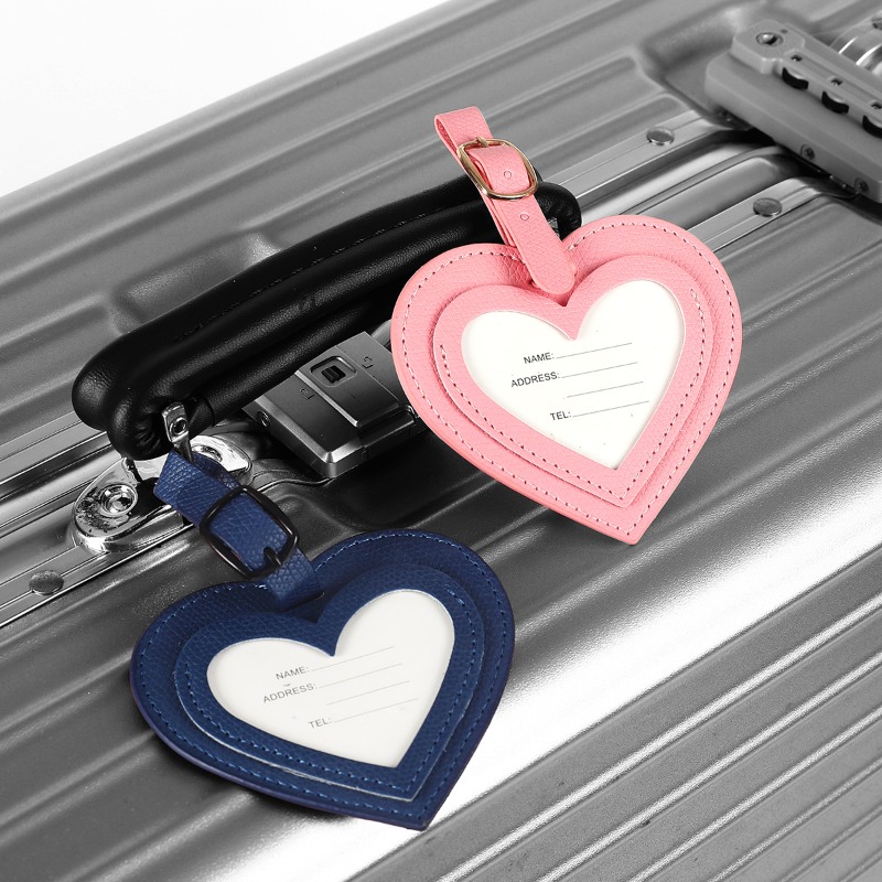 Pu Leather Simple Luggage Tag  - Luggage Tag Leather ulasan dan harga