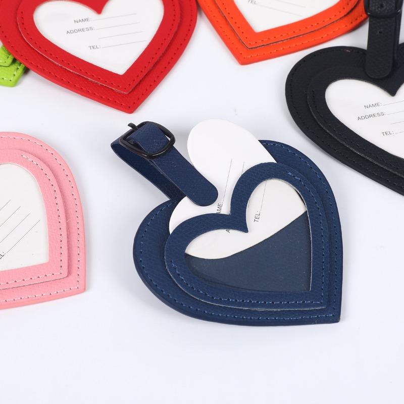 Pu Leather Simple Luggage Tag  - Luggage Tag Leather ulasan dan harga