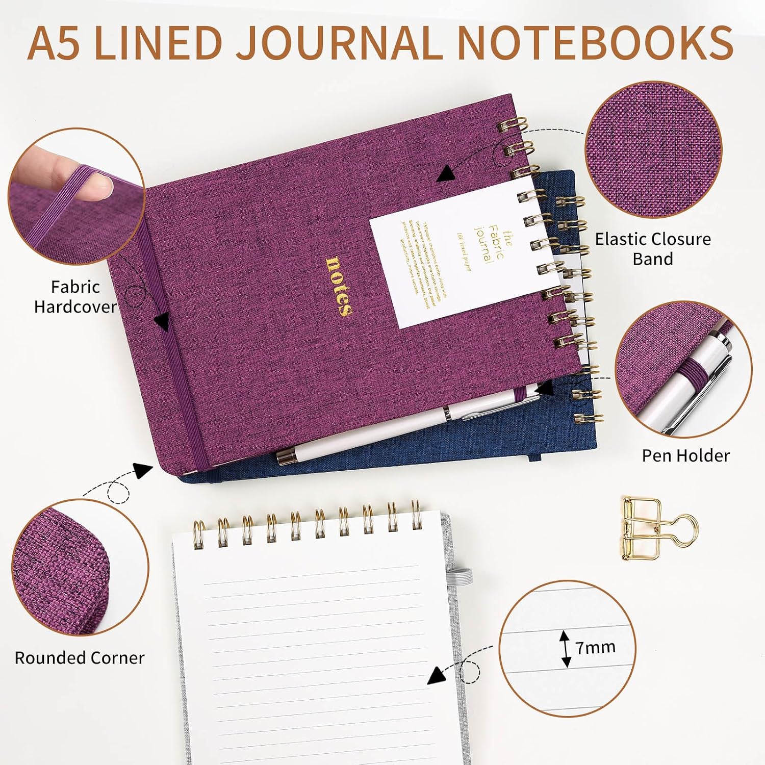 A5 Top Spiral Notebook Hardcov - Travel Notebook Journal ulasan dan harga