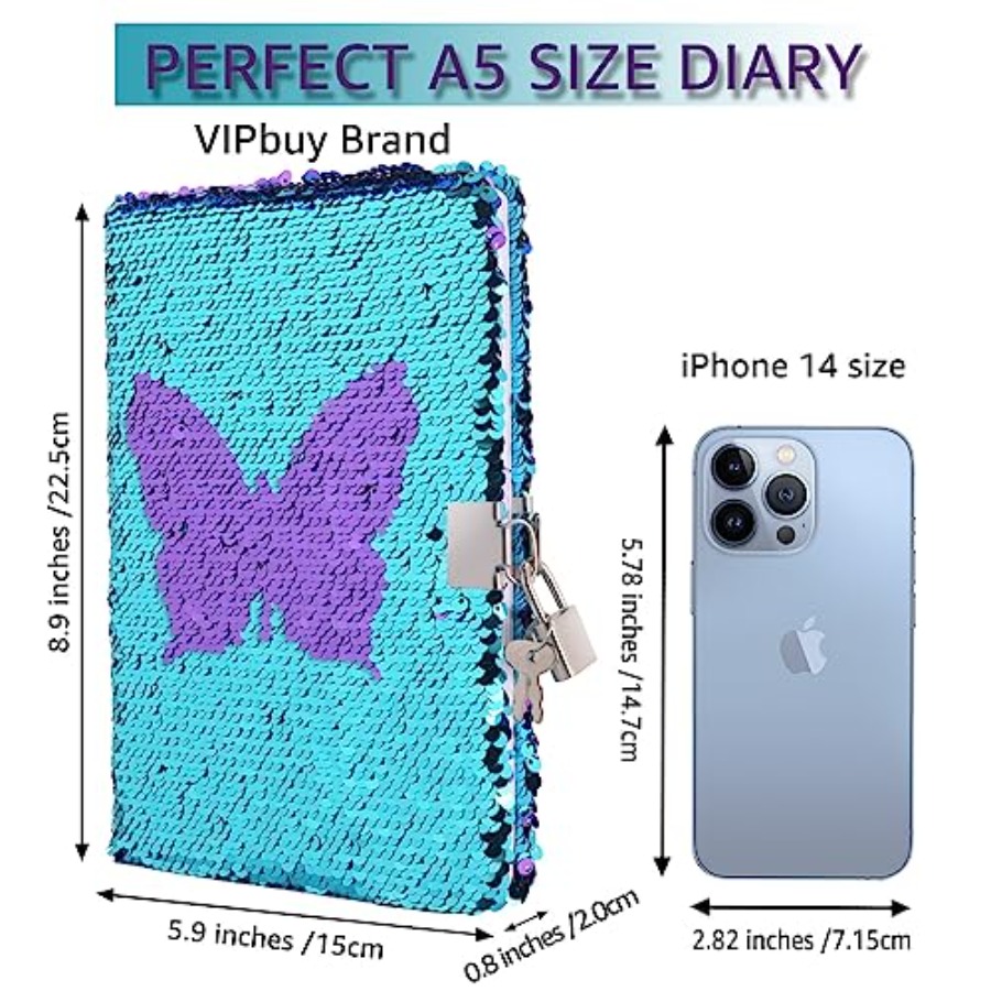 Magic Reversible Sequin Notebo - Travel Notebook Journal ulasan dan harga
