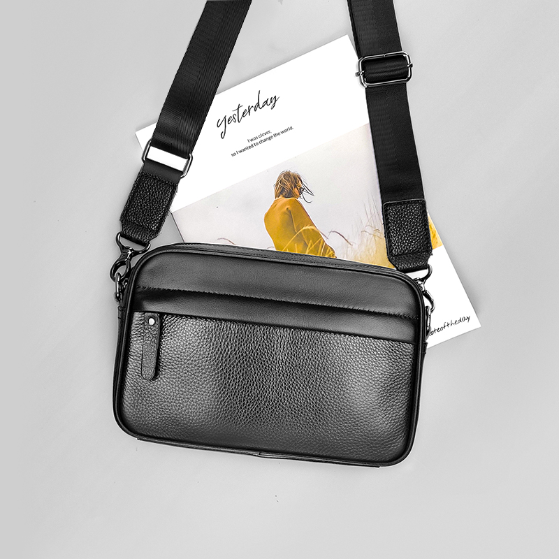 Men's Genuine Leather Shoulder - Travel Accessories Tech ulasan dan harga