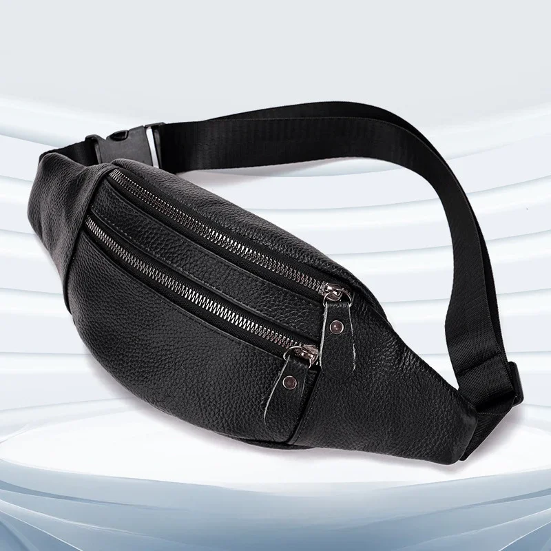 Genuine Leather Men’s Waist Ba - Travel Accessories Tech ulasan dan harga