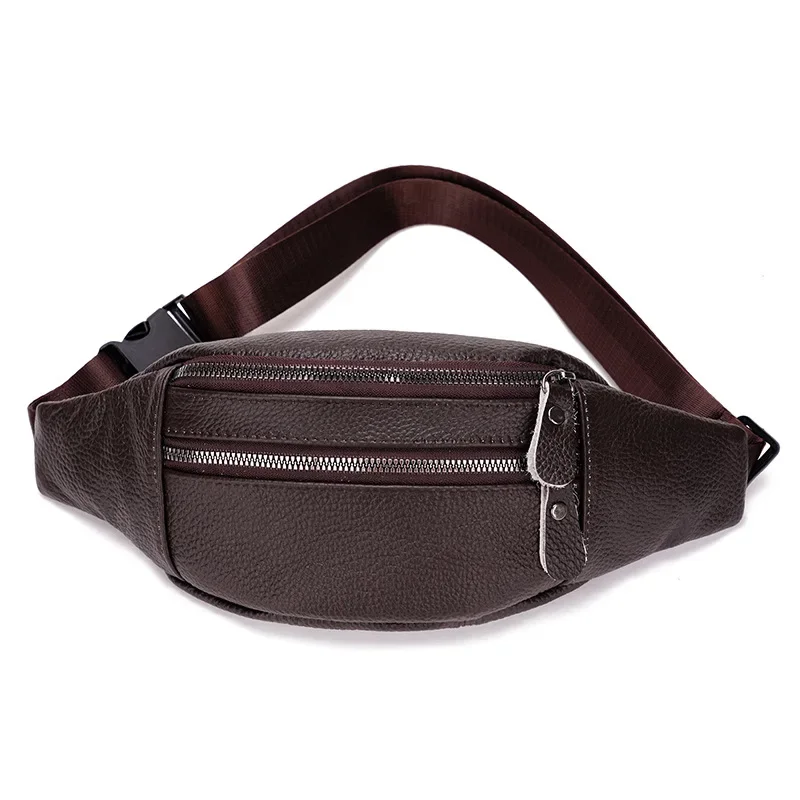 Genuine Leather Men’s Waist Ba - Travel Accessories Tech ulasan dan harga
