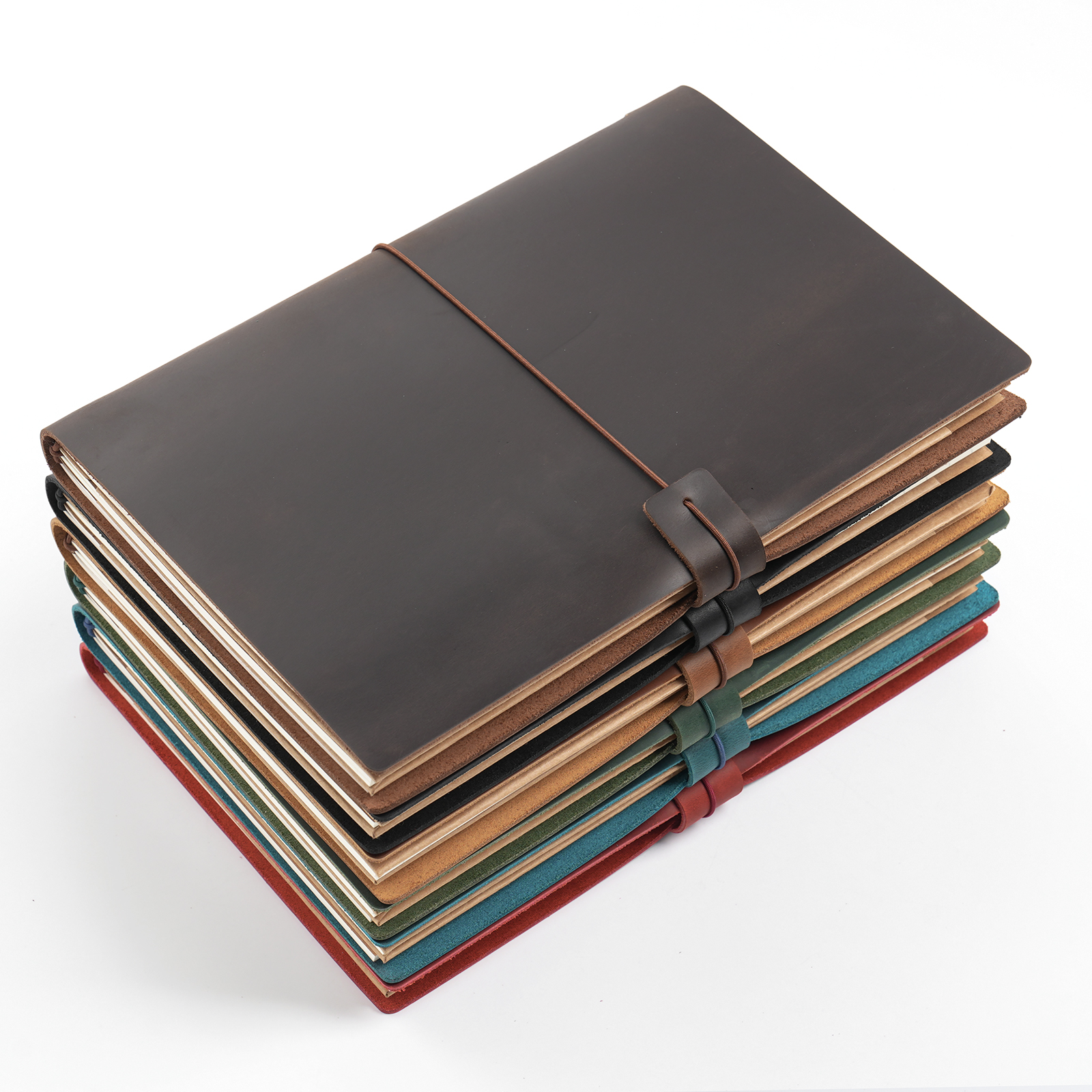 Handmade B5 Genuine Leather Tr - Travel Notebook Journal ulasan dan harga
