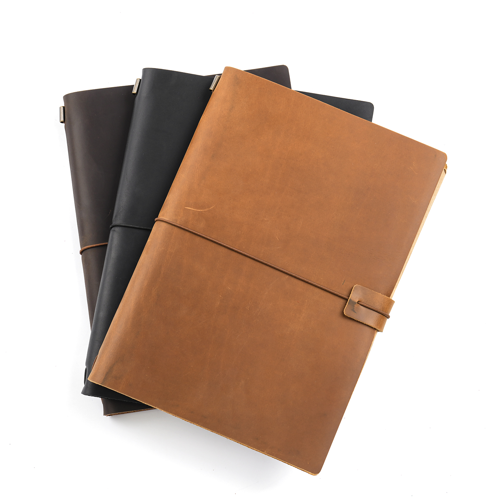 Handmade B5 Genuine Leather Tr - Travel Notebook Journal ulasan dan harga