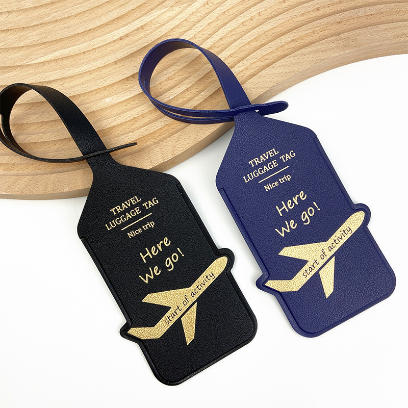 PU Leather Travel Boarding Pas - Luggage Tag Leather ulasan dan harga