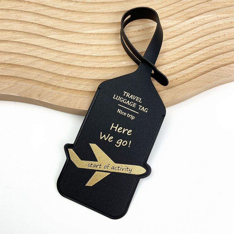 PU Leather Travel Boarding Pas - Luggage Tag Leather ulasan dan harga