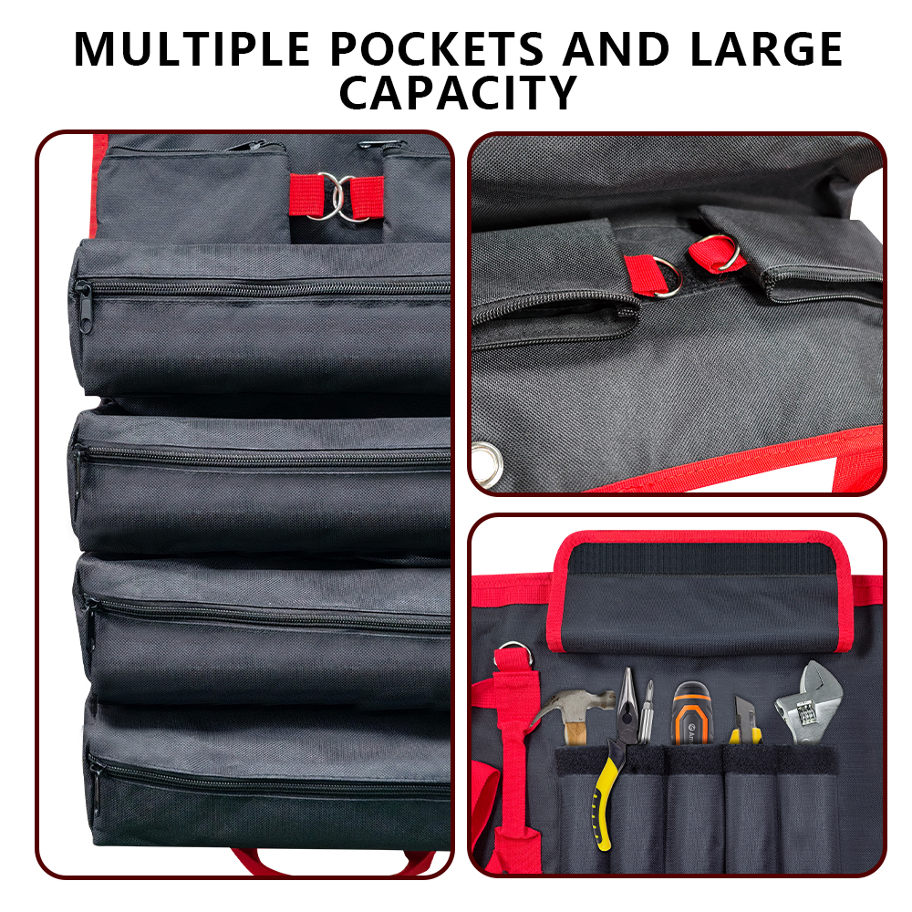Multi-Pocket Roll-Up Tool Bag, - Travel Router Accessories ulasan dan harga