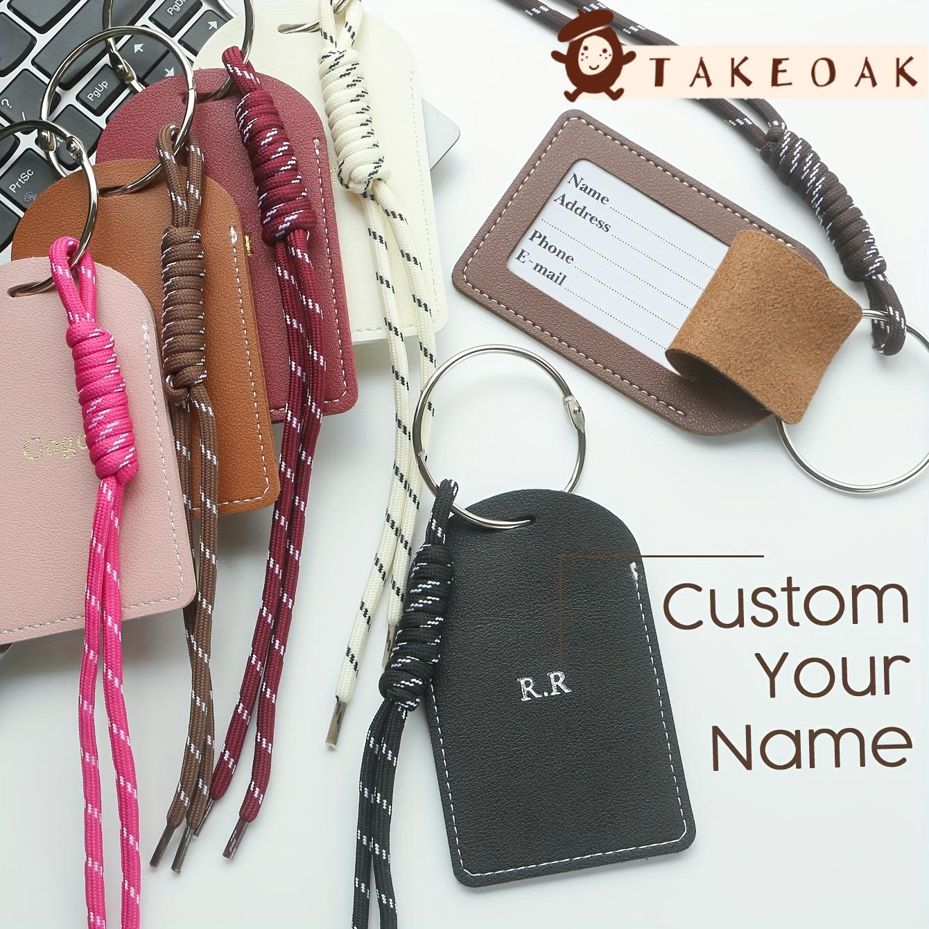 Personalized Custom Dual Initi - Luggage Tag Leather ulasan dan harga