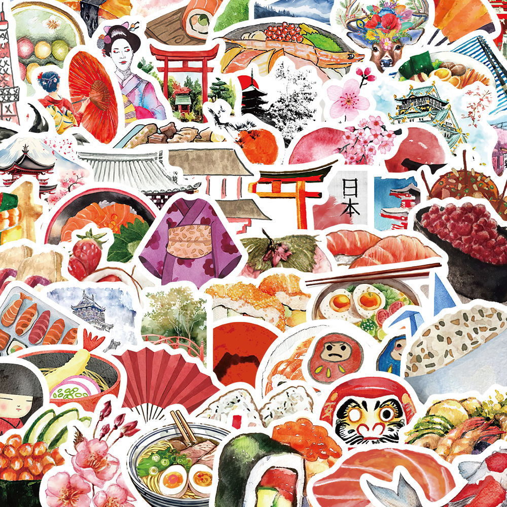10/30/64pcs Watercolor Japanes - Travel Notebook Journal ulasan dan harga