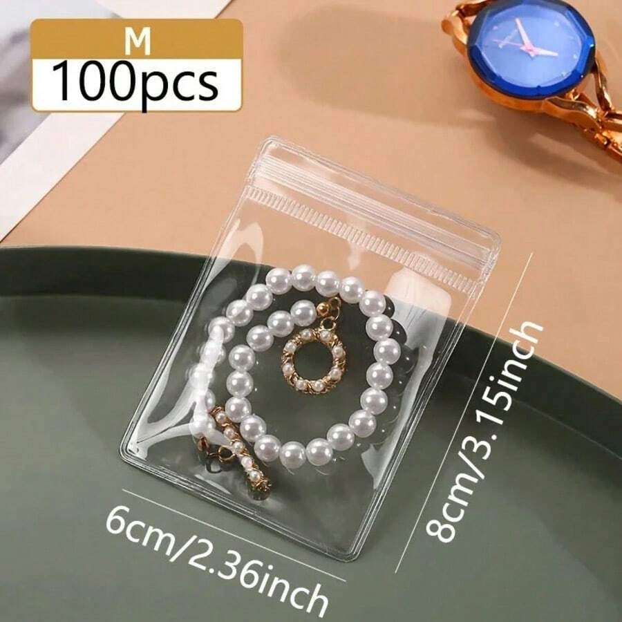 M Size 100pcs Clear Ziplock Je - Travel Router Accessories ulasan dan harga