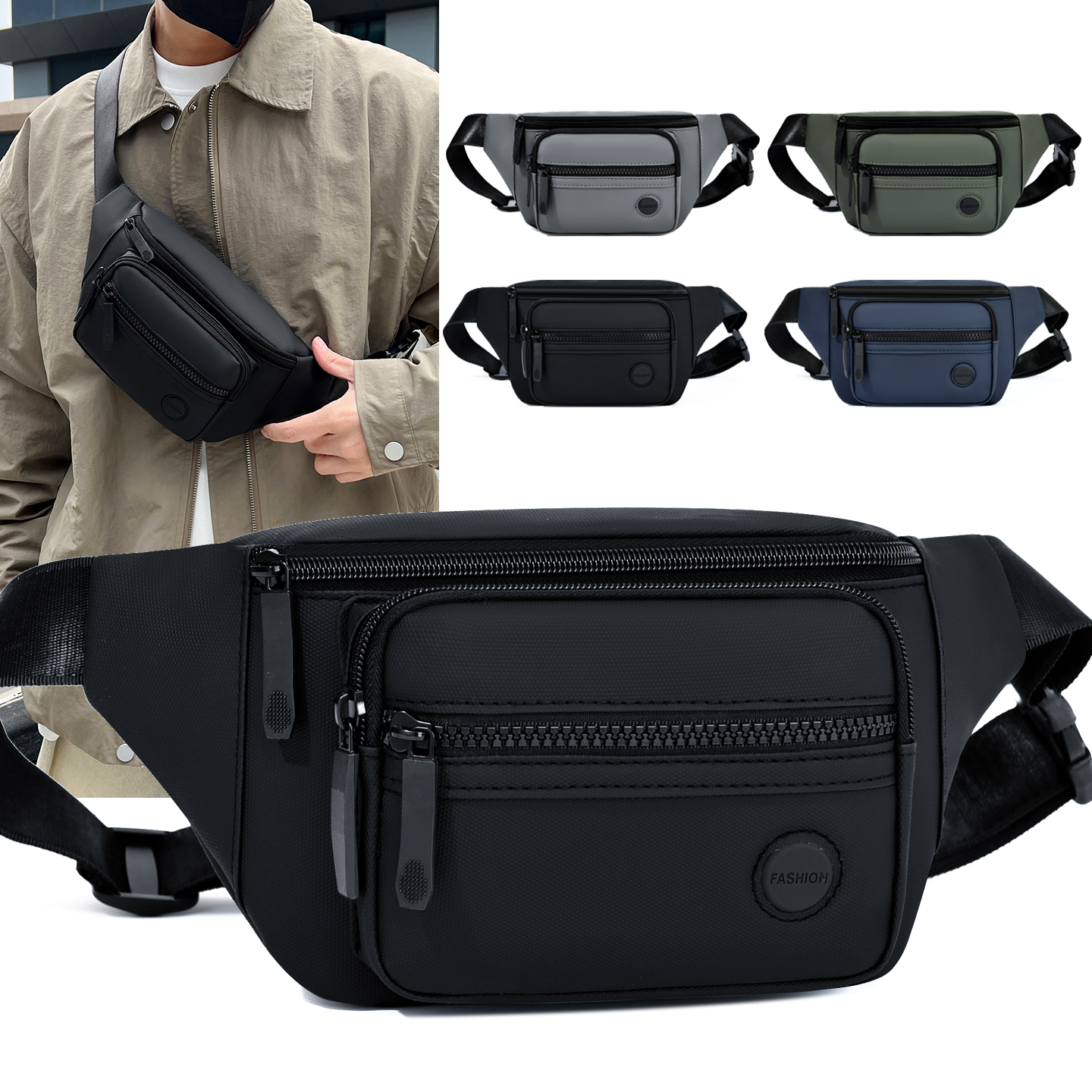 Unisex Waterproof Waist Bag Pa - Travel Accessories Tech ulasan dan harga