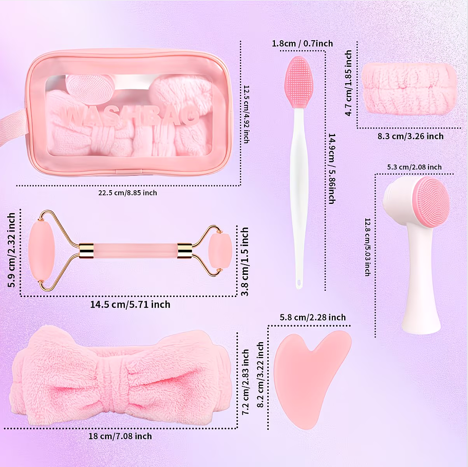8-Piece Light Luxury Facial Ca - Travel Router Accessories ulasan dan harga