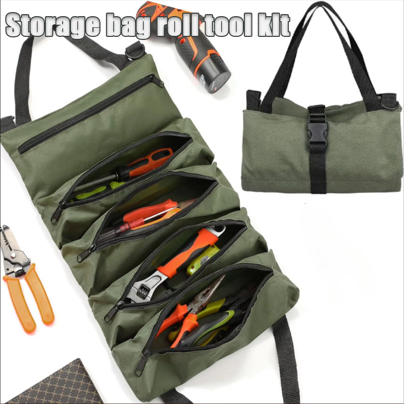 1-4PCS Roll Up Multi Pocket Ox - Travel Router Accessories ulasan dan harga