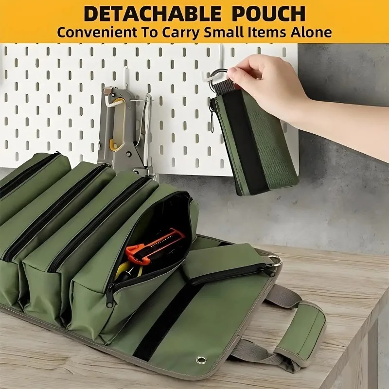 1-4PCS Roll Up Multi Pocket Ox - Travel Router Accessories ulasan dan harga